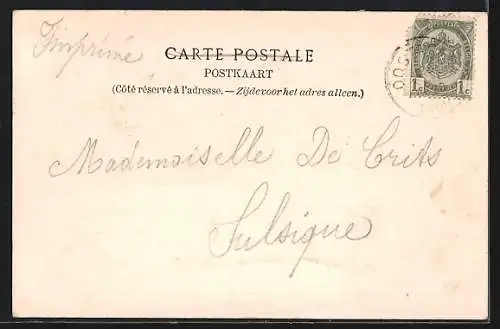 AK Oostacker, Chateau, Eglise et Residence