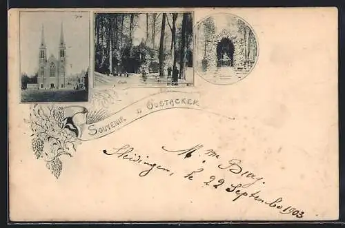 AK Oostacker, Eglise, Grotte