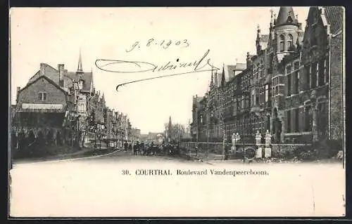 AK Courtrai, Boulevard Vandenpeereboom