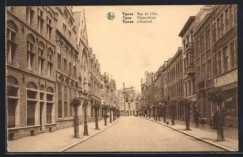 AK Ypres, Rue de Lille