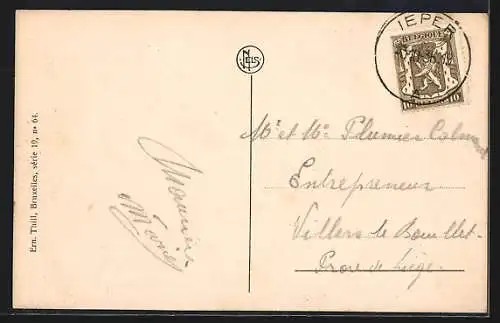 AK Ypres, Rue du Temple