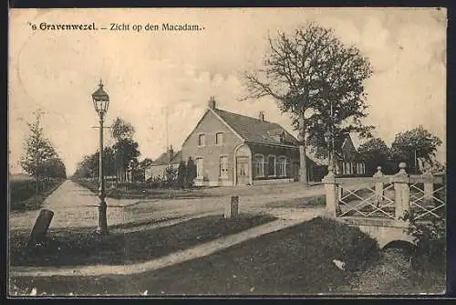 AK `s Gravenwezel, Zicht op den Macadam