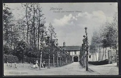AK Montaigu, Chemin vers l`ancienne Abbaye