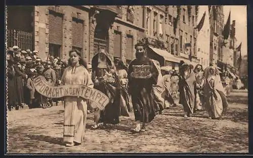 AK Bruges, Procession du Saint-Sang, La presentation au Temple