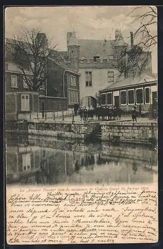 AK Gand, La Donker Poorte lieu de naissance de Charles Quint 1500