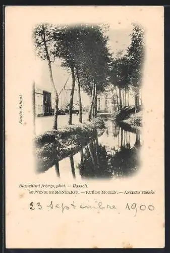 AK Montaigu, Rue du Moulin, Anciens Fossés