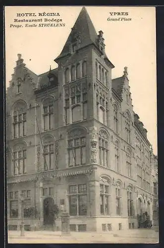 AK Ypres, Hotl Régina, Restaurant Bodega, Grand`Place