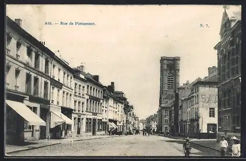 AK Ath, Rue de Pintamont, Strassenpartie