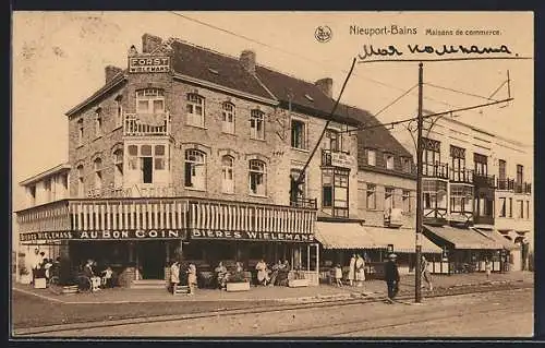 AK Nieuport-Bains, Maisons de commerce