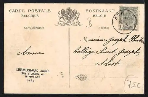 AK Ath., Soldaten beim Exerzieren auf der Esplanade