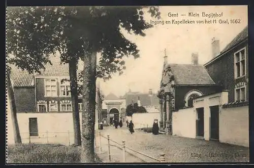 AK Gent, Klein Begijnhof, Ingang en Kapelleken van het H. Graf