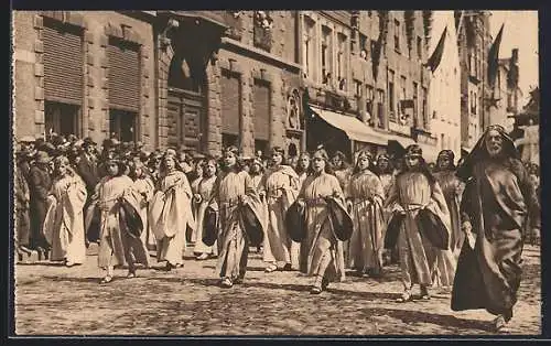 AK Bruges, Procession du Saint-Sang, Choeur des anges chantant le Gloria
