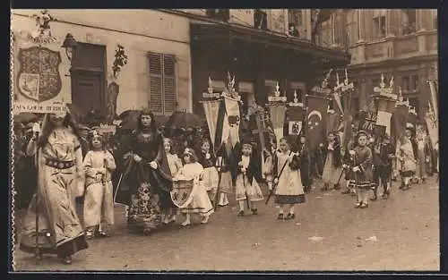 AK Bruges, Procession du Saint-Sang, Belgique et le groupe des Nations
