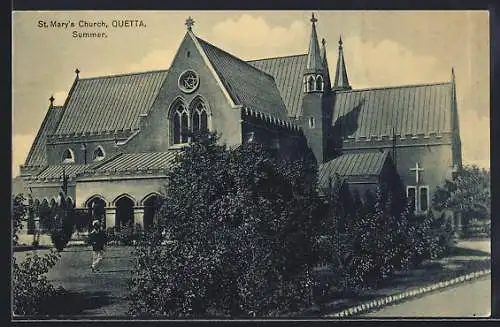 AK Quetta, St. Mary`s Church in Summer