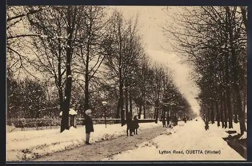 AK Quetta, Lytton Road during Winter
