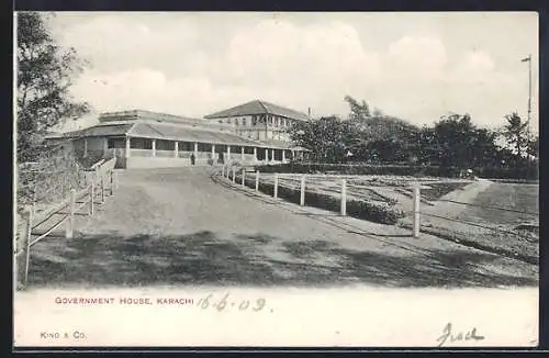 AK Karachi, Government House and Drive Way