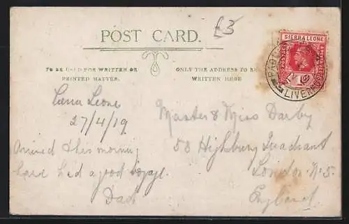 AK Paguma, Ortsansicht mit Strohhütten