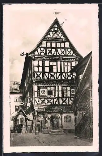 AK Meiningen, Totalansicht Haus Büchner, Georgstrasse 20