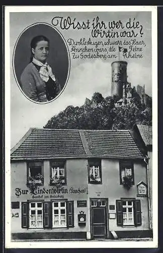 AK Bad Godesberg, Gasthof Zur Lindenwirtin (Ännchen)