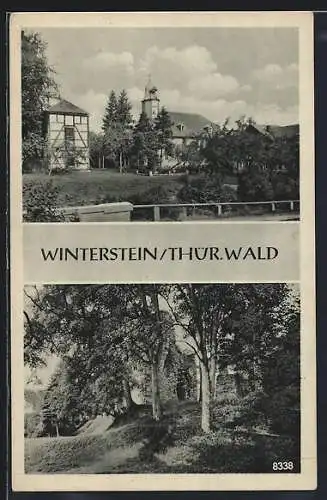 AK Winterstein /Thür. Wald, Kirche, Ruine