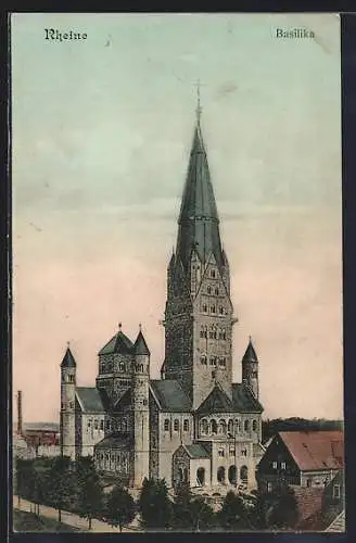 AK Rheine, Blick auf Basilika