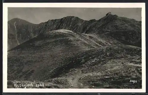 AK Neue Kellerjochhütte, Berghütte mit Panorama