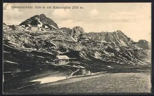 AK Biberacherhütte, Berghütte mit Künzelspitze