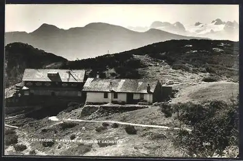 AK Feuerkogel Alpenvereinshaus, Berghütte mit Dachstein