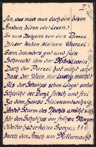 AK Krampus droht mit der Rute