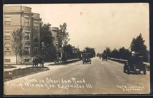 AK Edgewater, IL, North on Sheridan Road Cor. of Winona Ave.