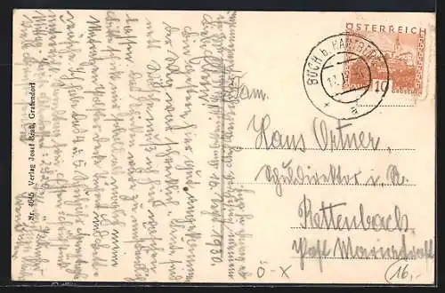 AK Buch-St. Magdalena, St. Magdalena, Schule, Kirche, A. Gerngross` Gasthaus & Gemischtwarenhandlung