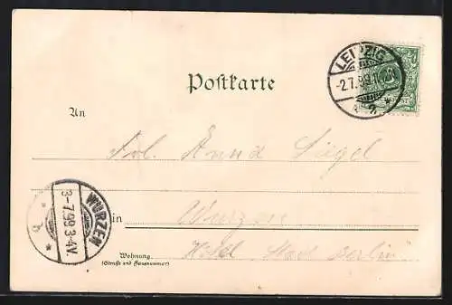 Lithographie Leipzig, Evangl. Reformierte Kirche