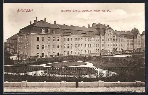 AK Bautzen, Kaserne des 3. Husaren Regt. No. 20