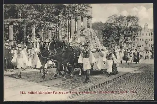 AK Kassel, Kulturhistorischer Festzug zur Tausendjahrfeier 1913