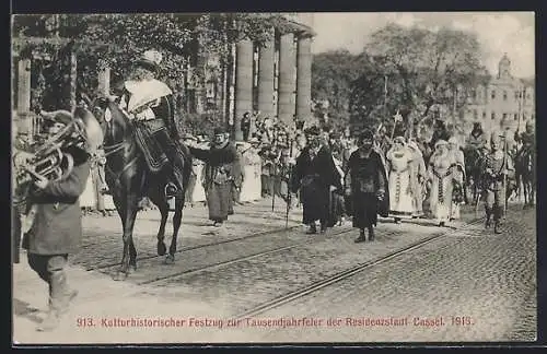 AK Kassel, Kulturhistorischer Festzug zur Tausendjahrfeier der Residenzstadt, 1913