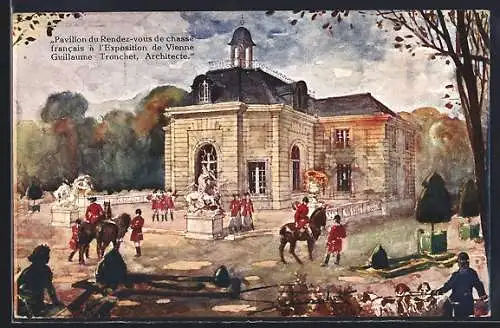 AK Wien, I. Internationale Jagd-Ausstellung 1910, Pavillon de Rendez-vous