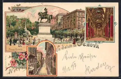 Lithographie Genova, Piazze Corvetto