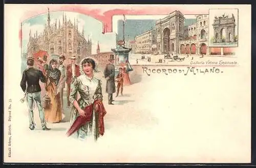 Lithographie Milano, Galleria Vittorio Emanuele