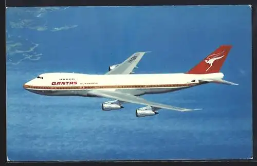 AK Qantas Airways Flugzeug Boeing 747B