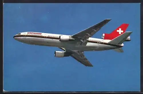 AK Flugzeug der Swissair McDonnell-Douglas DC-10-30