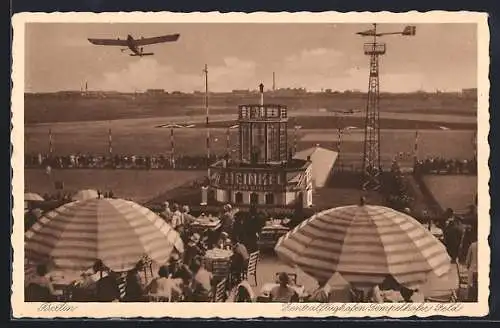 AK Berlin, Zentralflughafen Tempelhofer Feld, Heinkel Land- und Seeflugzeuge