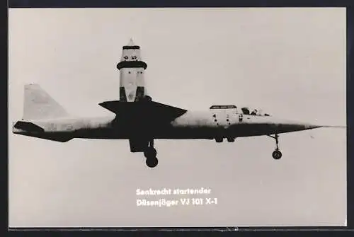 AK Senkrechtstartender Düsenjäger vom Typ VJ101X-1 der Bundeswehr