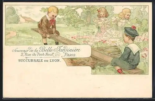 AK Paris, Souvenir de la Belle Jardinière, 2 Rue du Pont-Neuf