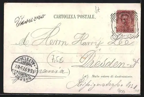 Lithographie Napoli, Cooks Funicolare Vesuviana, Restaurant, Cratere en eruzione