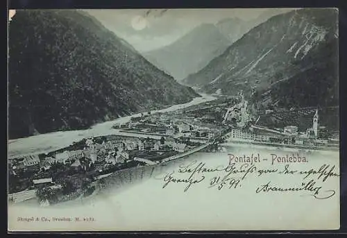Mondschein-AK Pontafel, Panorama