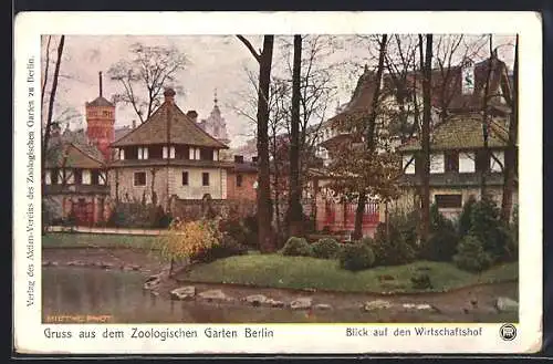 AK Berlin, Zoologischer Garten: Blick auf den Wirtschaftshof