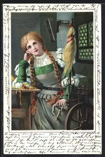 AK Faust's Gretchen an der Spindel