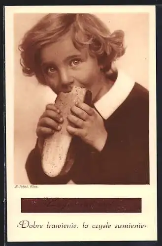 AK Wien, Junge isst Brot, Dobre trawienie, to czyste sumienie