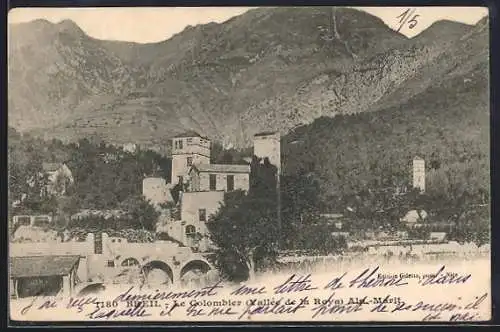 AK Breil, Le Colombier et vallée de la Roya au pied des montagnes