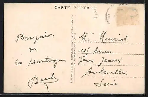 AK La Bollène-Vésubie, Vue générale prise de la Colonie de Vacances sous des Écoles Laïques